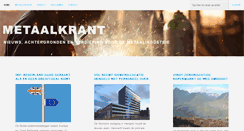 Desktop Screenshot of metaalkrant.nl